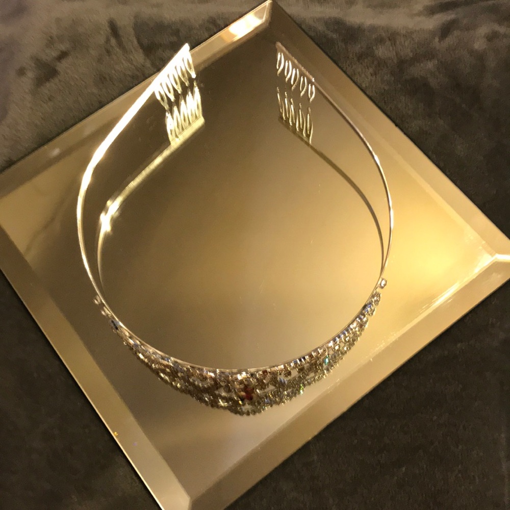 Tiara Crystal Rhinestone Silver (new) - Picture 5 of 7